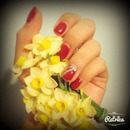 ❤️🌾Red lacquered nails🌾❤️