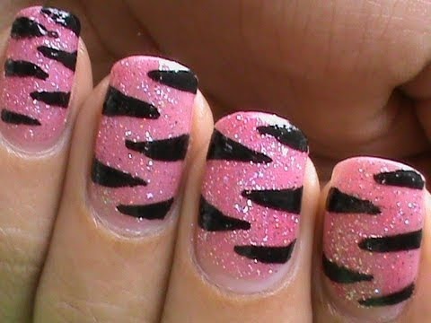 Pink Tiger Nail Art Designs Easy Youtube Do It Yourself Nails Step By  StepHow To Do Nails Art | SuperWowstyle Video | Beautylish