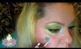 Kiss Me I'm Irish St Patrick's Day Eye Tutorial / Tutorial De San Patricio