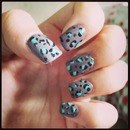 leopard print nails. 