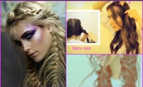 ★ FISHTAIL BRAID PIGTAILS DUTCH FRENCH BRAIDED UPDO ON YOURSELF! MEDIUM LONG HAIR, EASY HAIRSTYLES