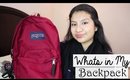 What's In My Backpack!