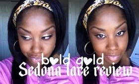 Sedona Lace Gel Liner Review + Bold Gold Look