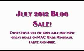 July 2012 Blog Sale: MAC, Bare Minerals, Tarte & more!