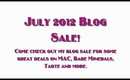 July 2012 Blog Sale: MAC, Bare Minerals, Tarte & more!