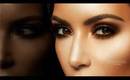Kim Kardashian Bronzed Smokey Eye