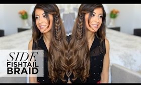 Side Fishtail Braid Hairstyle