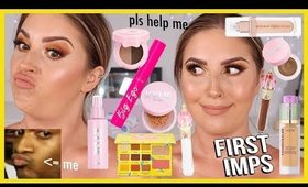 FULL FACE of FIRST IMPRESSIONS 👀 literally hate almost everything 😅