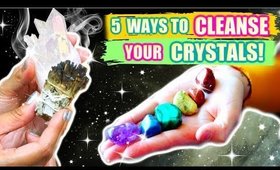 5 WAYS TO CLEANSE YOUR CRYSTALS!