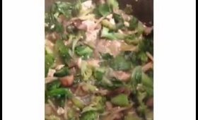 Green Thai curry plate