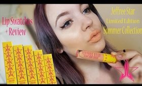 Jeffree Star Summer Collection Lip Swatches + Review