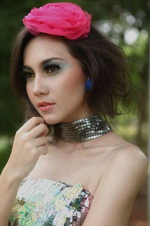 spring look inspired and combine with 80's look which is full colour and very dynamic.