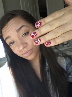 my makeup and nails!<3