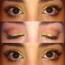 Gold eyeliner 