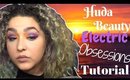 Huda Beauty Electric Obsessions Eyeshadow Palette Tutorial - Sunset Eye- (NoBlandMakeup)