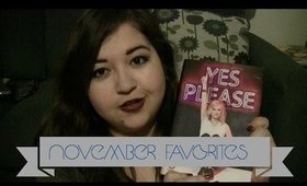 | November Favorites! Makeup + Music & Books |