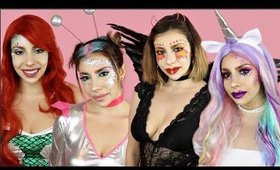 Top 4 Glitter Halloween Makeup Tutorials Compilation!