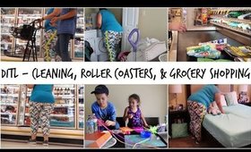 CLEANING, GROCERY SHOPPING, & BUILDING ROLLER COASTERS | DITL OF A SINGLE MOM