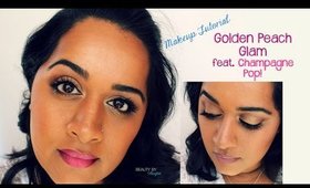 Summer Makeup Tutorial: Golden Peach Glam feat Champagne Pop