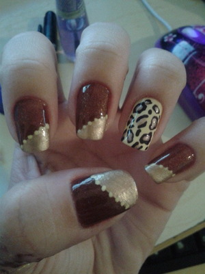 Leopard nails.