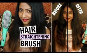 HAIR STRAIGHTENING BRUSH??? | Irresistible Me JADE Review/Demo for Thick Coarse Hair