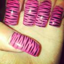 Zebra Print Nails.