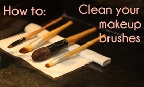 How to: Clean your makeup brushes
