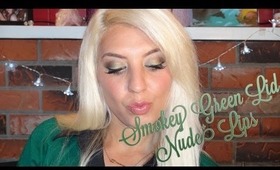 Green Smokey Eye + Nude Lips | Youngzee89