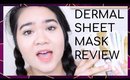 K-Skincare Review: Dermal Collagen Sheet Mask Set Review