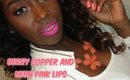 Copper Berry Eyes and Neon pink matte Lips Makeup Tutorial Makeupynesha
