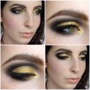 Black and Gold Cut Crease