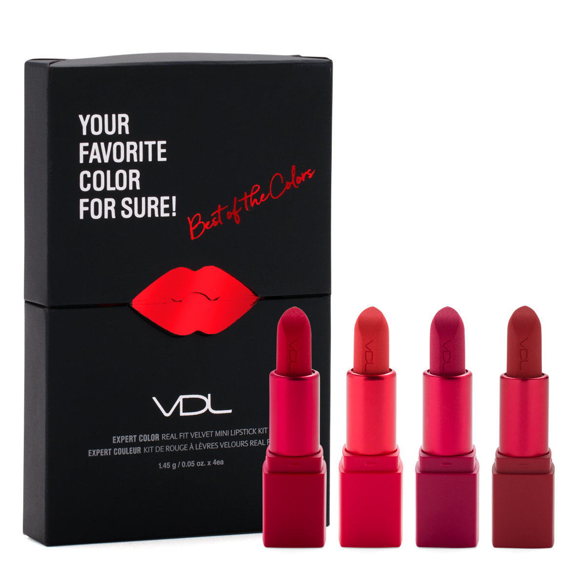 VDL Expert Color Real Fit Velvet Mini Lipstick Kit alternative view 1 - product swatch.