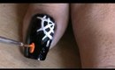 Halloween nail art - Halloween nails polish design 2012 tutorial no nails decals / strips / stickers