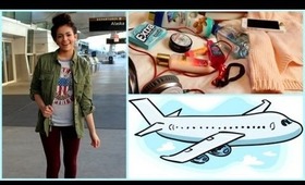 Airplane/Traveling Hair, Makeup,Outfit! +My Carry on essentials