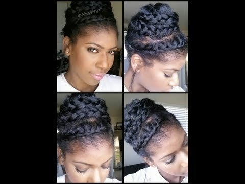 Valentines Day Hair Tutorial: Never Ending Braided Bun | aingeleyz ...