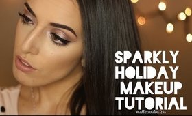 Sparkly Holiday Makeup Tutorial | mallexandra24