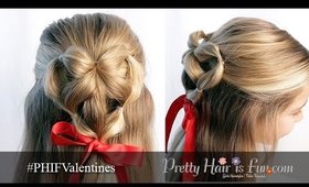 How To: Elastic Braid Heart: Valentine's Hairstyle | Pretty Hair is Fun