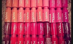 ★NYX BUTTER LIPSTICKS | ALL 22 Shades + Lip Swatches★