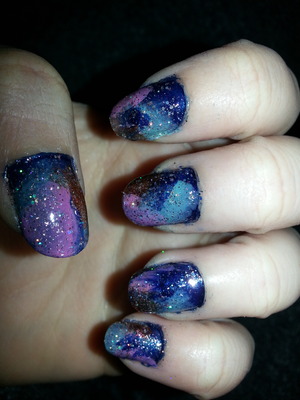 galaxy nails. loooved them!