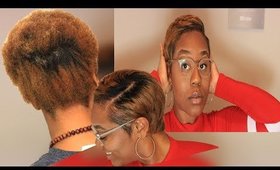DETAILED SILK PRESS ON SHORT NATURAL HAIR--Cyn Doll