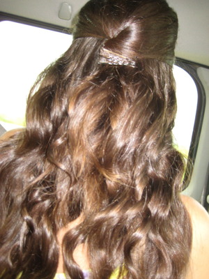 back of my hair for a wedding