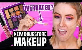 TESTING NEW DRUGSTORE MAKEUP... What Worked & What DIDN'T