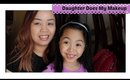 Daughter does my makeup! | Grace Go