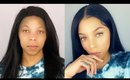 Human Hair Wig Transformation | Everyday Makeup look (Cupcake Beauty Bar)