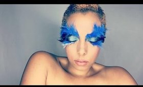 Editorial Feather Makeup Eye Design -Tutorial