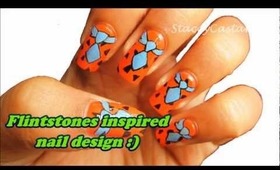Fred Fintstone Inspired Nail design