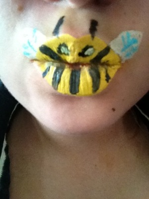 Transforming your lips into bees