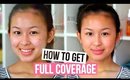 How I Cover Acne Marks And Acne | FULL COVERAGE & Contour