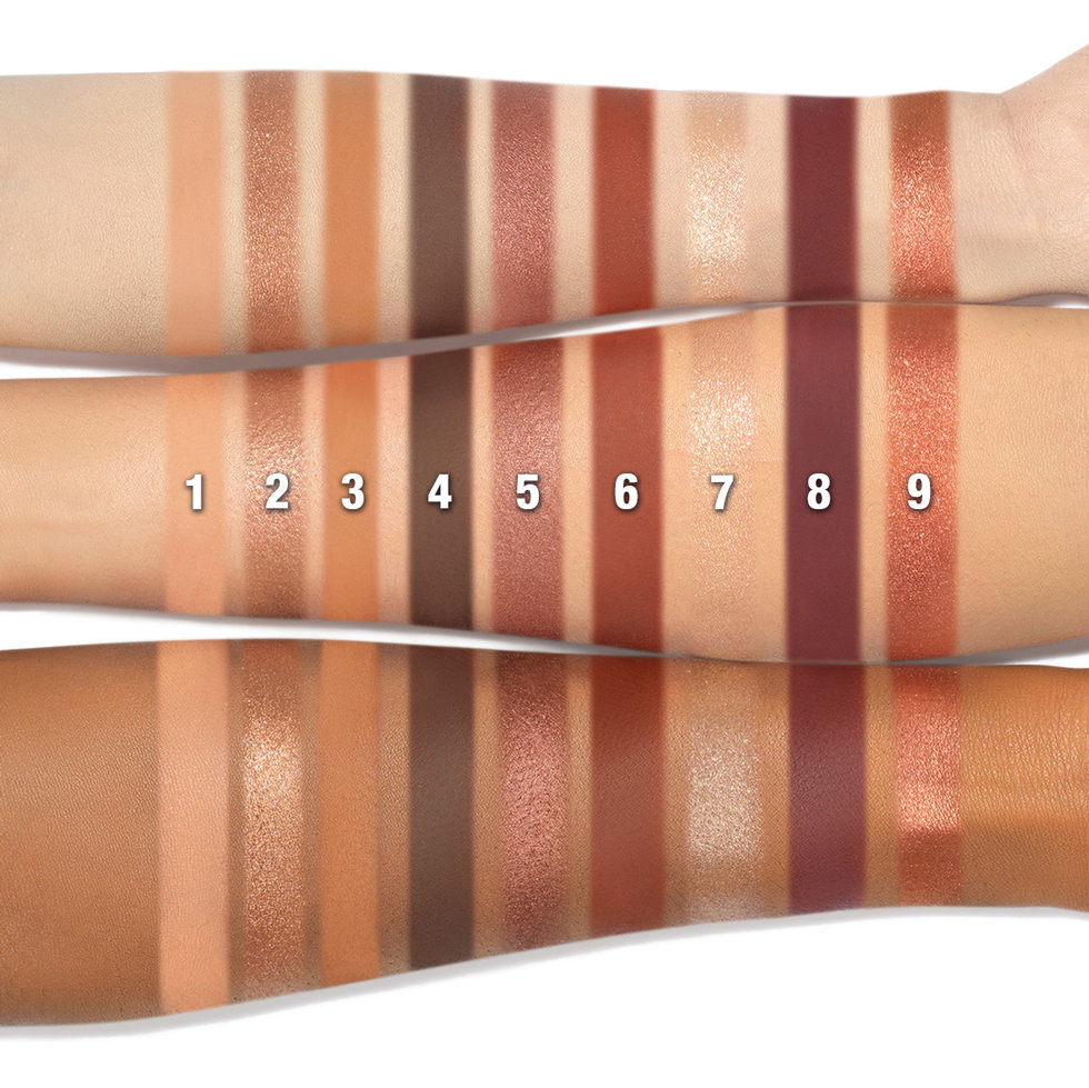 Charlotte Tilbury Palette of Beautifying Eye Trends in Sensual Sunset Swatches