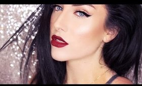 Classic Winged Liner & Deep Red Lips (PALE SKIN)  | GRWM